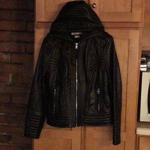 Michael Kors Leather Bomber